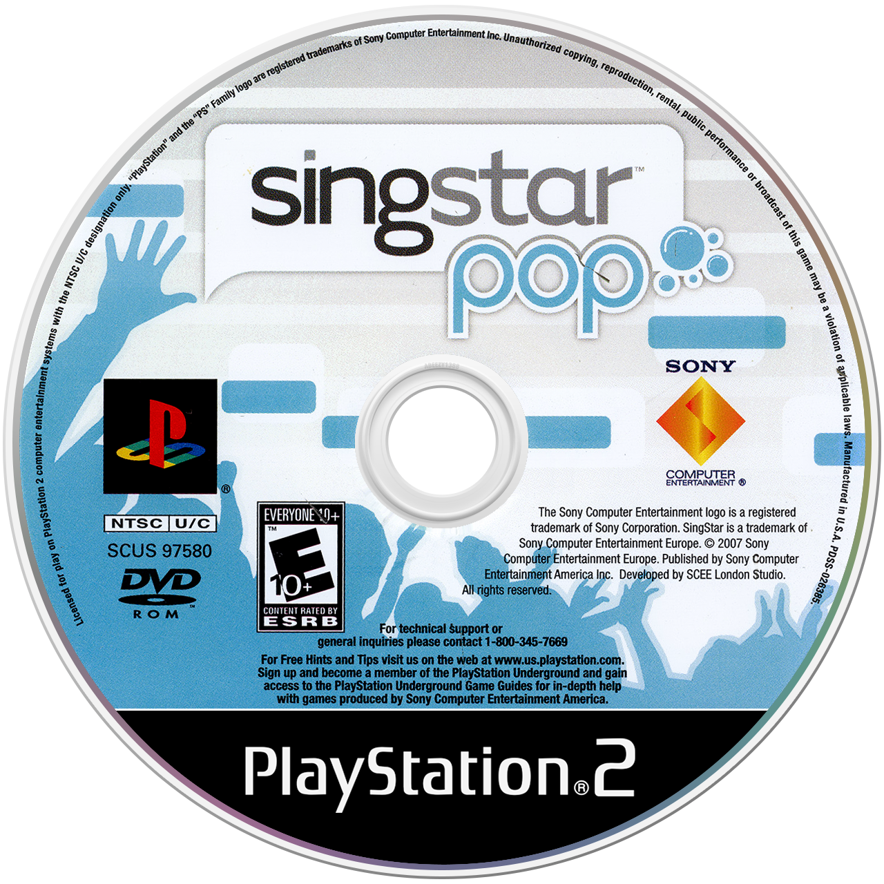 SingStar Pop media 4 for Playstation 2